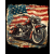 Koszulka Harley 100% bawełna luźna koszulka, flaga USA, old skull